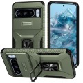 For Google Pixel 8 Pro Sliding Camshield Holder Phone Case(Alpine Green)