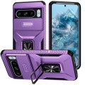 For Google Pixel 8 Pro Sliding Camshield Holder Phone Case(Purple)