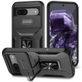 For Google Pixel 8a Sliding Camshield Holder Phone Case(Black)