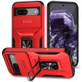 For Google Pixel 8a Sliding Camshield Holder Phone Case(Red)