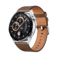 22mm Universal Square Tail Leather Watch Band(Coffee Color)