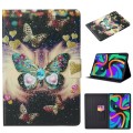 For Lenovo Tab M11/ Xiaoxin Pad 11 2024 Voltage Coloured Drawing Smart Leather Tablet Case(Butterfli