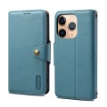 For iPhone 11 Pro Max Denior Cowhide Texture Wallet Style Leather Phone Case(Blue)