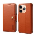 For iPhone 11 Pro Denior Cowhide Texture Wallet Style Leather Phone Case(Brown)