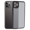 For iPhone 11 Pro Max Fine Pore Matte Black TPU + PC Phone Case