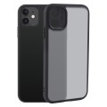 For iPhone 11 Fine Pore Matte Black TPU + PC Phone Case