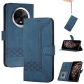 For Xiaomi Redmi A3 Pro Cubic Skin Feel Flip Leather Phone Case(Blue)
