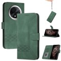 For Xiaomi Redmi A3 Pro Cubic Skin Feel Flip Leather Phone Case(Green)