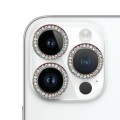 For iPhone 15 Pro Max / 15 Pro 9H Point Drill Camera Lens Protector Ring(Colorful)