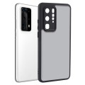 For Huawei P40 Pro+ Fine Pore Matte Black TPU + PC Phone Case