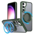 For Samsung Galaxy S23+ 5G 360-degree Rotating MagSafe Magnetic Holder Phone Case(Green)