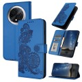 For Xiaomi Redmi A3 Pro Datura Flower Embossed Flip Leather Phone Case(Blue)