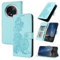 For Xiaomi Redmi A3 Pro Datura Flower Embossed Flip Leather Phone Case(Light blue)
