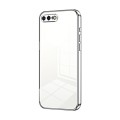 For iPhone 8 Plus / 7 Plus Transparent Plating Fine Hole Phone Case(Silver)
