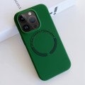 For iPhone 12 Pro MagSafe Magnetic Liquid Silicone Phone Case(Green)