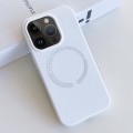 For iPhone 12 Pro MagSafe Magnetic Liquid Silicone Phone Case(White)