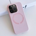 For iPhone 12 Pro MagSafe Magnetic Liquid Silicone Phone Case(Pink)