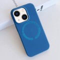 For iPhone 13 MagSafe Magnetic Liquid Silicone Phone Case(Sea Blue)