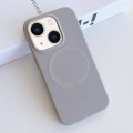 For iPhone 13 MagSafe Magnetic Liquid Silicone Phone Case(Grey)