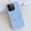 For iPhone 13 Pro MagSafe Magnetic Liquid Silicone Phone Case(Light Blue)