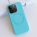 For iPhone 13 Pro Max MagSafe Magnetic Liquid Silicone Phone Case(Lake Blue)