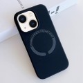 For iPhone 14 MagSafe Magnetic Liquid Silicone Phone Case(Dark Blue)