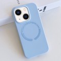 For iPhone 14 MagSafe Magnetic Liquid Silicone Phone Case(Light Blue)