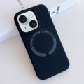 For iPhone 15 MagSafe Magnetic Liquid Silicone Phone Case(Dark Blue)