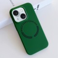 For iPhone 15 MagSafe Magnetic Liquid Silicone Phone Case(Green)