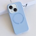 For iPhone 15 MagSafe Magnetic Liquid Silicone Phone Case(Light Blue)