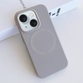 For iPhone 15 MagSafe Magnetic Liquid Silicone Phone Case(Grey)