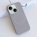 For iPhone 15 Plus MagSafe Magnetic Liquid Silicone Phone Case(Grey)