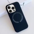 For iPhone 15 Pro MagSafe Magnetic Liquid Silicone Phone Case(Dark Blue)