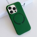 For iPhone 15 Pro MagSafe Magnetic Liquid Silicone Phone Case(Green)