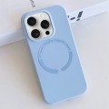 For iPhone 15 Pro MagSafe Magnetic Liquid Silicone Phone Case(Light Blue)