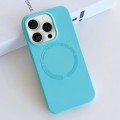 For iPhone 15 Pro Max MagSafe Magnetic Liquid Silicone Phone Case(Lake Blue)