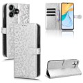 For ZTE Blade V50 Smart / V50 Design 4G Honeycomb Dot Texture Leather Phone Case(Silver)