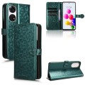 For ZTE Anshin Family A303ZT JP Version Honeycomb Dot Texture Leather Phone Case(Green)