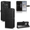 For OnePlus 12 Honeycomb Dot Texture Leather Phone Case(Black)