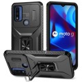 For Motorola G Pure/G Play 2023/G Power 2022 Sliding Camshield Holder Phone Case(Black)