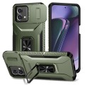 For Motorola Moto G Stylus 5G 2023 Sliding Camshield Holder Phone Case(Alpine Green)