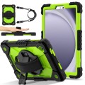 For Samsung Galaxy Tab A9 X115 Contrast Color Robot C2 Silicone Hybrid PC Tablet Case(Black Yellow G
