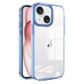 For iPhone 15 Plus 2.5mm Anti-slip Clear Acrylic Hybrid TPU Phone Case(Sky Blue)