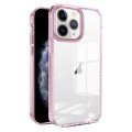 For iPhone 11 Pro 2.5mm Anti-slip Clear Acrylic Hybrid TPU Phone Case(Pink)
