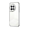 For OnePlus Ace 2 Pro Transparent Plating Fine Hole Phone Case(Silver)