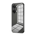 For OnePlus Ace 2V / Nord 3 Transparent Plating Fine Hole Phone Case(Black)