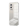 For OnePlus 9 Pro Transparent Plating Fine Hole Phone Case(Transparent)