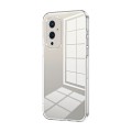 For OnePlus 9 Transparent Plating Fine Hole Phone Case(Transparent)