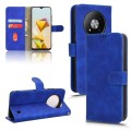 For ZTE Blade A73 5G Skin Feel Magnetic Flip Leather Phone Case(Blue)