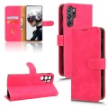 For ZTE nubia Red Magic 9 Pro Skin Feel Magnetic Flip Leather Phone Case(Rose Red)